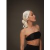 WHITE LOGOMANIA SCARF