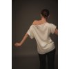 WHITE LOGOMANIA BLOUSE