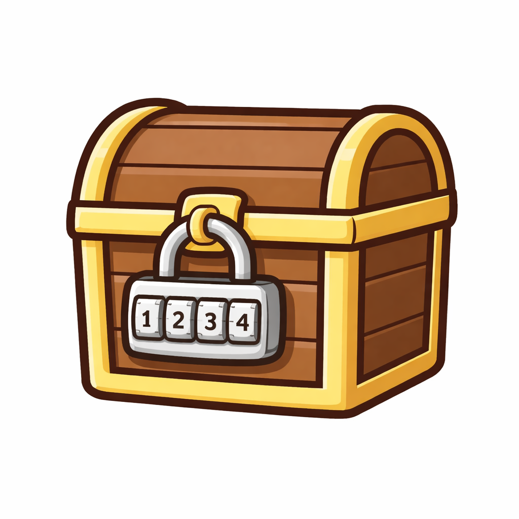 Zamčená truhlička s pokladem