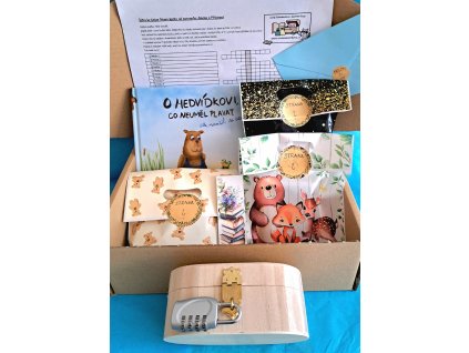 Dobrodružný knižní box - O medvídkovi, co neuměl plavat, ale naučil se číst (Barbora Melíková)