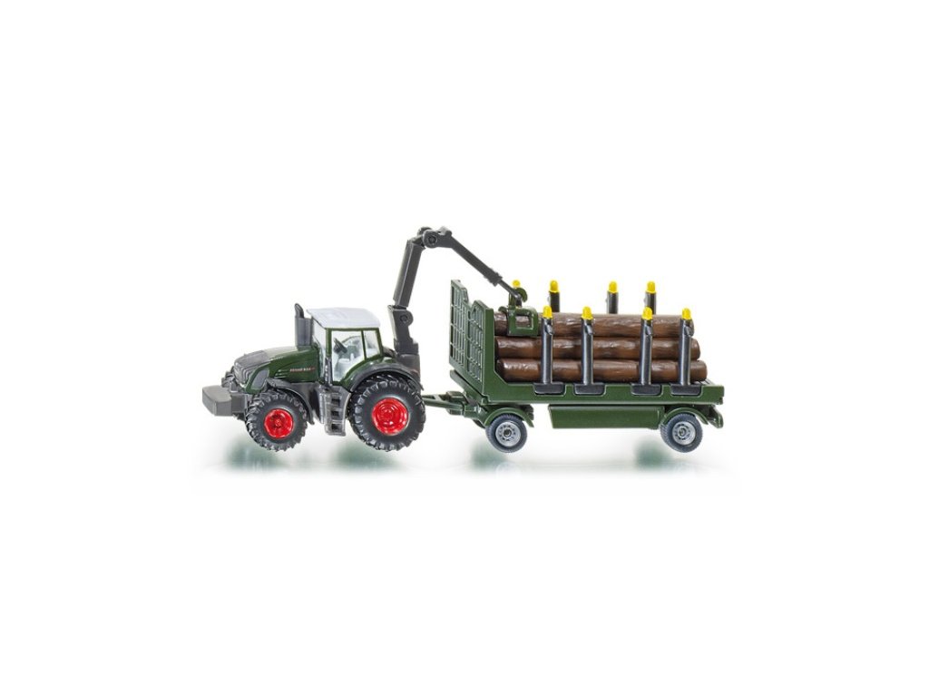 Siku Farmer 1861 Traktor s návesom na prepravu dreva 1:87