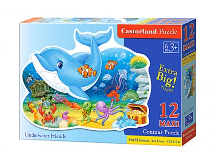 Castorland detské Maxi Puzzle Morskí priatelia 12 dielikov
