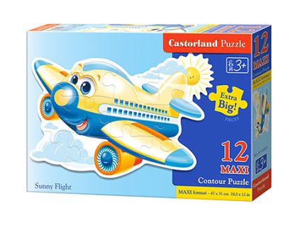 Castorland detské Maxi puzzle Lietadlo 12 dielikov