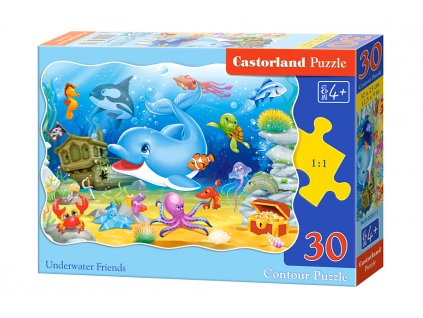castorland puzzle podmorski priatelia 30 dielkov
