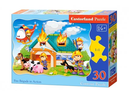 castorland puzzle hasicska brigada v akcii 30 dielikov