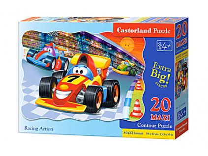 Castorland detské Maxi puzzle Preteky 20 dielikov