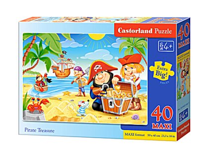 Castorland detské Maxi puzzle Piráti 40 dielikov