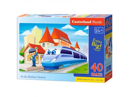 Castorland detské Maxi puzzle Vlak 40 dielikov
