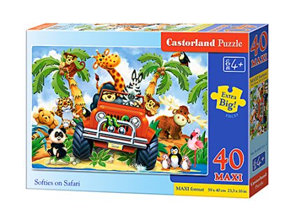 Castorland detské Maxi puzzle Safari 40 dielikov
