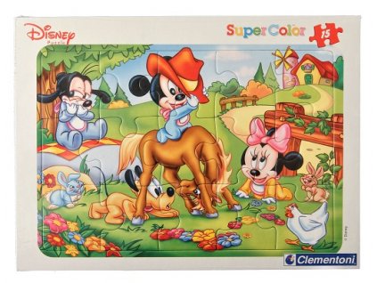 Clementoni SuperColor Disney Babies Jazda 15 dielikov