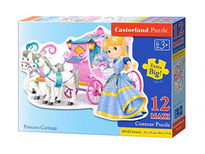 Castorland detské Maxi puzzle Princezná ide na ples 12 dielikov
