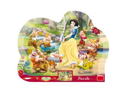 Dino puzzle Snehulieka 25 dielikov - kontúra