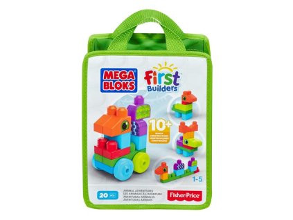 Mega Bloks First Builders Zvieratká 20 ks
