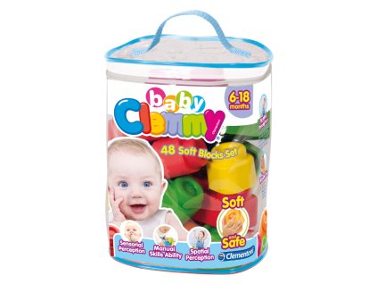 Clementoni Clemmy Baby 48 kociek v plastovom vrecúšku