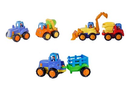 Huile Toys Stavebné autíčka na zotrvačník