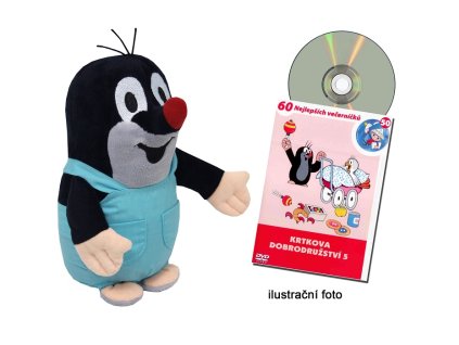 MÚ Brno Plyšový Krtko v nohavičkách 20 cm + DVD