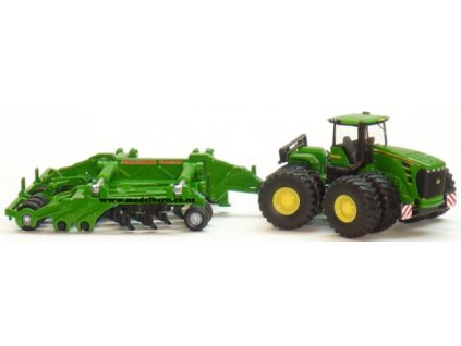 Siku Farmer 1856 Traktor s kutivátorom John Deere 9630 1:87