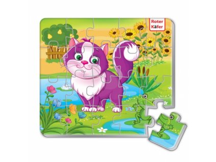 Roter Käfer Magnetické penové puzzle Mačiatko - 20 dielikov