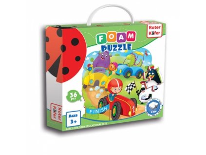 Roter Käfer Penové puzzle Preteky - 36 dielikov