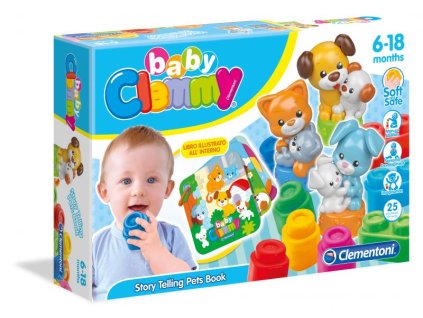 Clementoni Clemmy Baby - Domáce Zvieratká - s knižkou