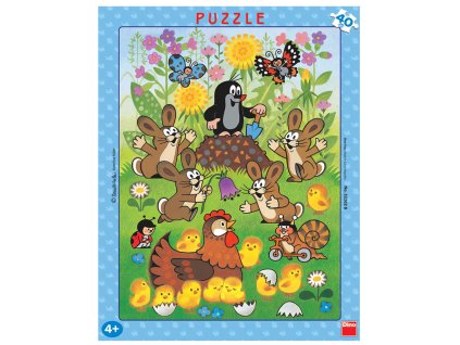 Dino puzzle - Krtko A Veľká Noc 40 dielikov