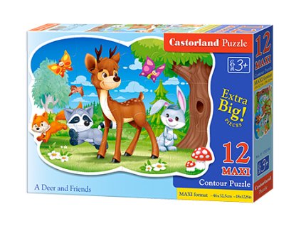 Castorland Detské Maxi Puzzle Jelenček a priatelia 12 dielikov