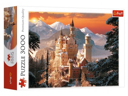 Trefl puzzle Zámok Neuschwanstein v zime 3000 dielikov