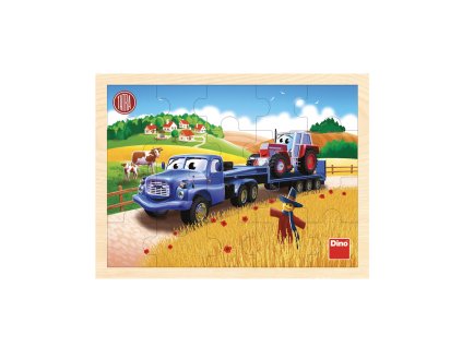 Dino drevené puzzle - Tatra ťahač 20 dielikov
