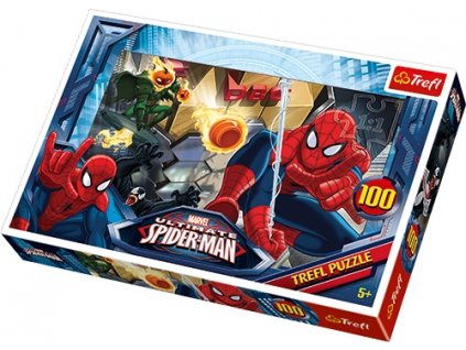 Trefl puzzle Spidermanov únik 100 dielikov