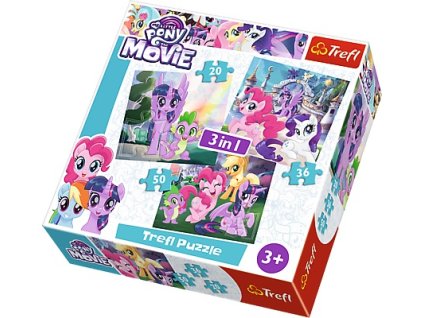 Trefl puzzle My little pony - Kúzlo priateľstva 3v1 sada