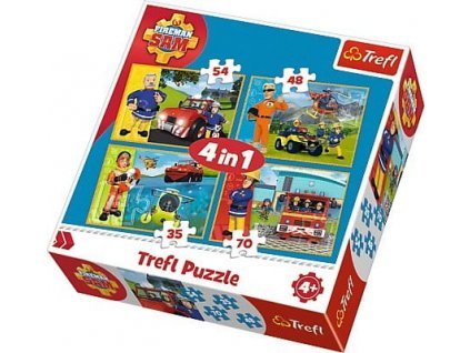 Trefl puzzle Samov tím 4v1 sada