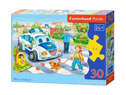 Castorland detské puzzle Cesta do školy 30 dielikov