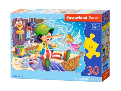 Castorland detské puzzle Pinocchio 30 dielikov