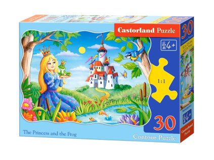 Castorland detské puzzle Princezná a žaba 30 dielikov