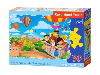 Castorland detské puzzle Výlet v balóne 30 dielikov