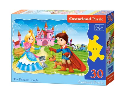 Castorland detské puzzle Princ a princezná 30 dielikov