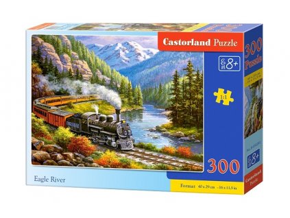 Castorland detské puzzle Eagle River 300 dielikov