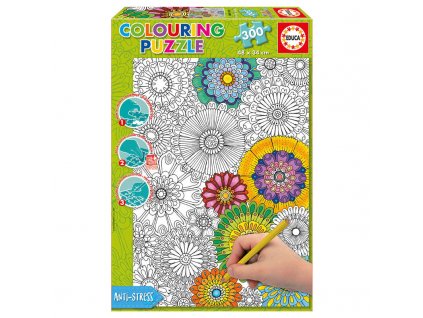 Educa Beautiful Blossoms Colouring puzzle 300 dielikov