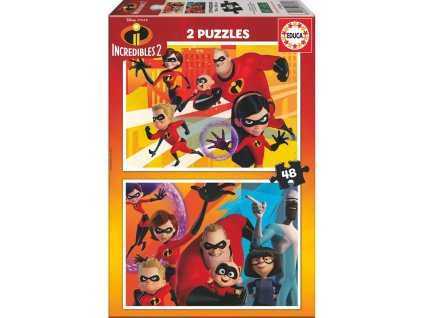Educa puzzle Rodinka Úžasných 2 x 48 dielikov