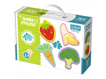 Trefl Baby puzzle Zelenina a ovocie 4v1