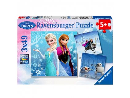 Ravensburger puzzle Frozen 3 x 49 dielikov