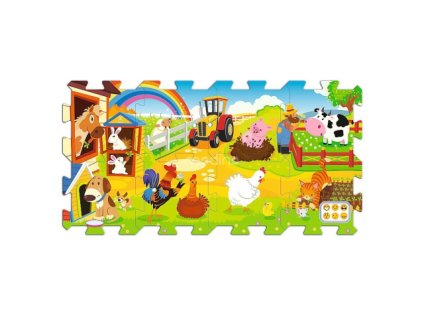Trefl penové puzzle na podlahu - Farma 8 dielikov