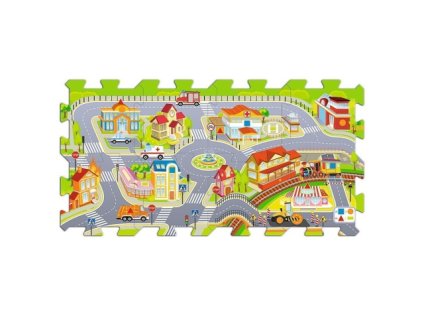 Trefl penové puzzle na podlahu - Mesto 8 dielikov