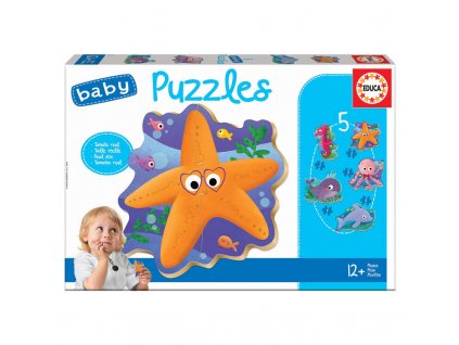 Educa Baby Puzzle Morské Zvieratká 5v1