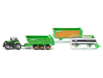 Siku 1848 DEUTZ-FAHR set s prívesmi Joskin 1:87