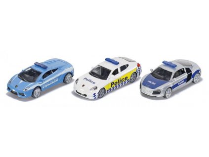 Siku 6302 Set troch policajných áut 1:55