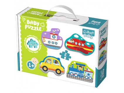 Trefl Baby puzzle Dopravné prostriedky New 4v1