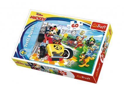 Trefl puzzle Mickey a závodníci 60 dielikov