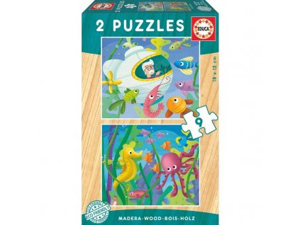Educa puzzle Pod vodou 2 x 9 dielikov