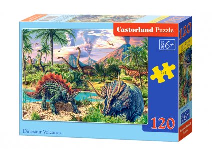 Castorland puzzle Svet dinosaurov 120 dielikov